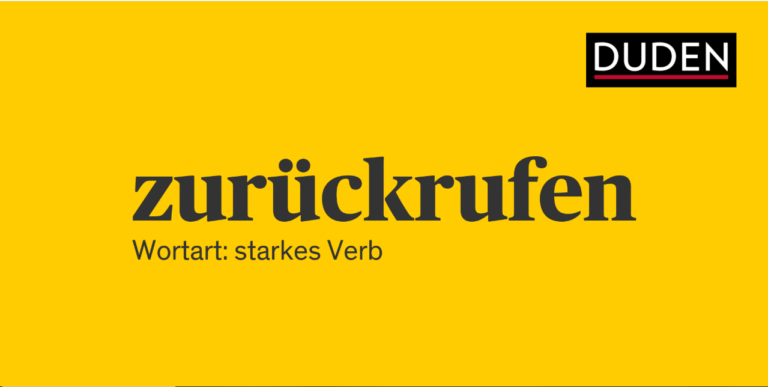 zurückrufen